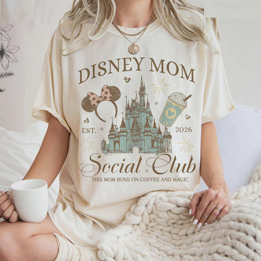MAGICAL MOM SOCIAL CLUB Comfort Colors T-Shirt for Women | Park Day Shirt | Magical Vacation Gift