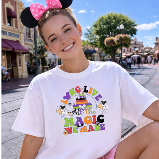 LONG LIVE Halloween Shirt | Magical Theme Park Shirt & Tank | Adult Comfort Colors Tee