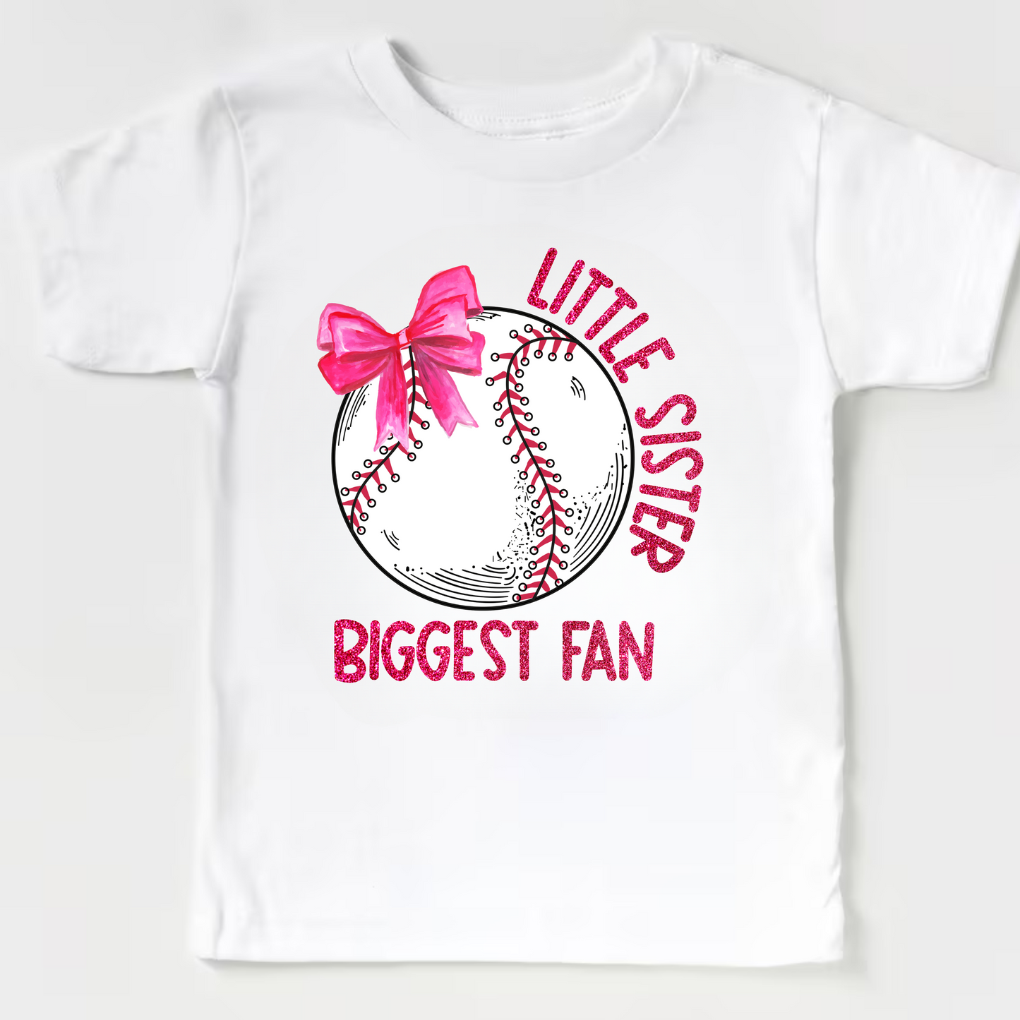 Baseball Sister Biggest Fan Shirt for Kids