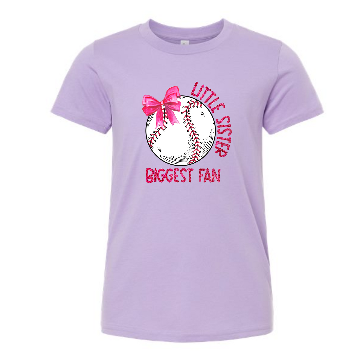 Baseball Sister Biggest Fan Shirt for Kids