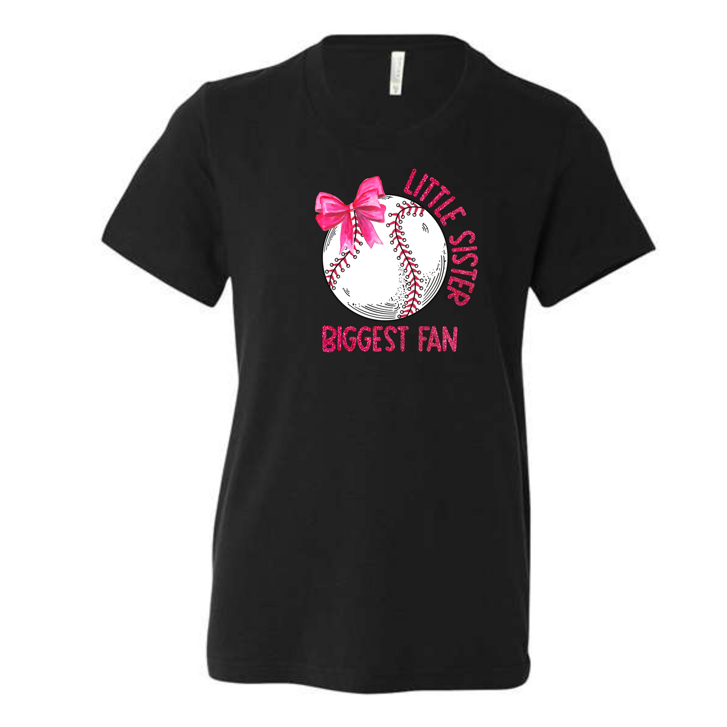 Baseball Sister Biggest Fan Shirt for Kids
