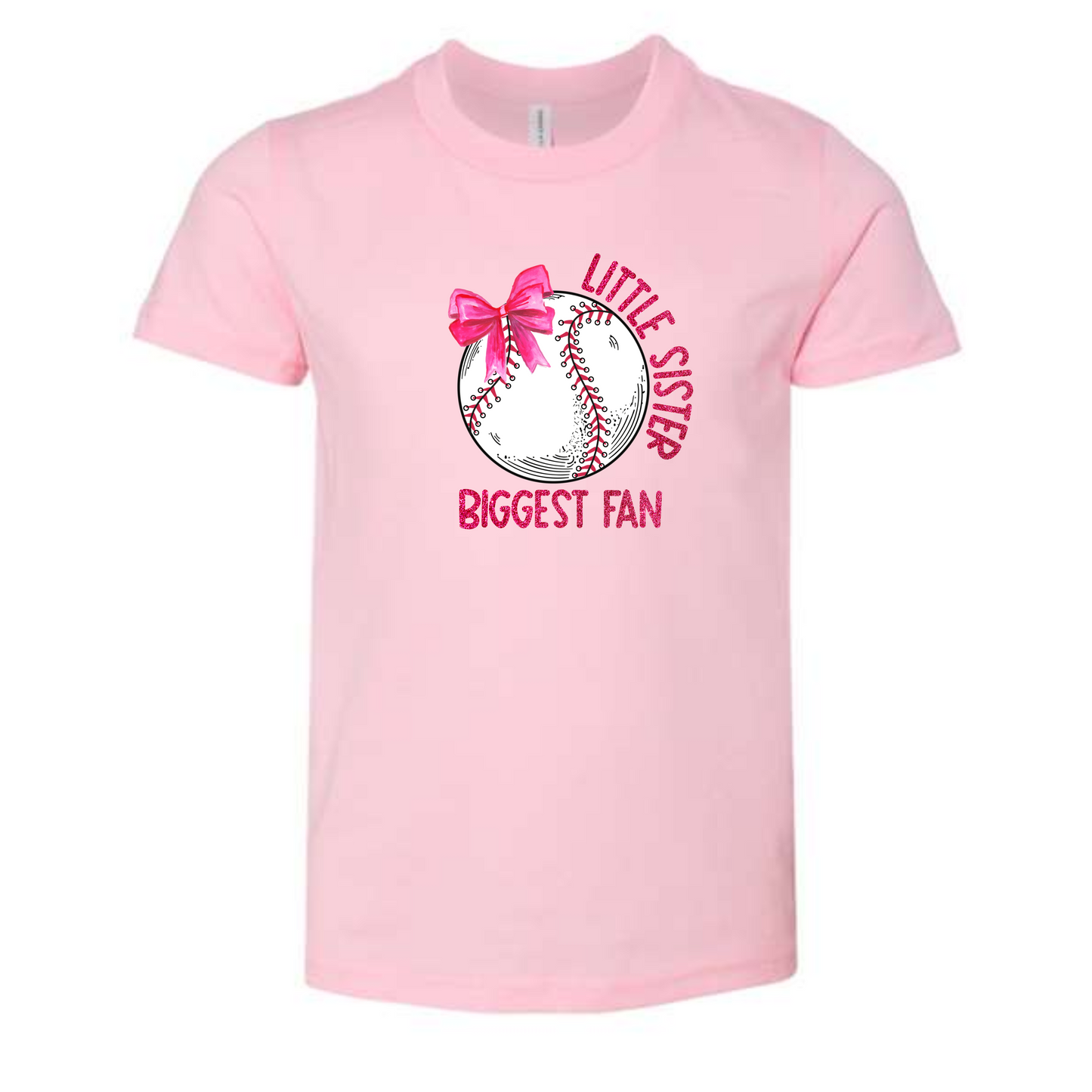 Baseball Sister Biggest Fan Shirt for Kids