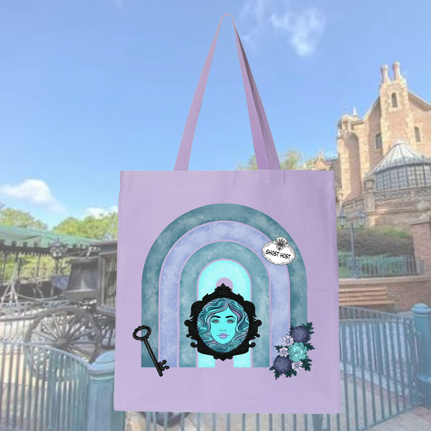HAUNTED LAVENDER TOTE BAG