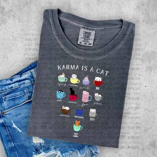 Cat Teacups Comfort Colors Shirt