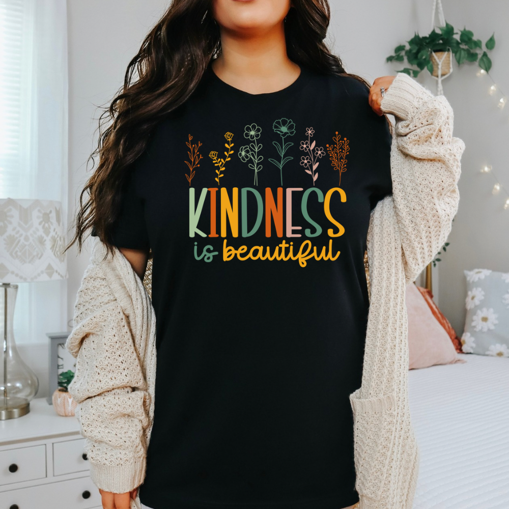 kindness is beautiful teacher shirt for kindness week school staff inspirational tee
