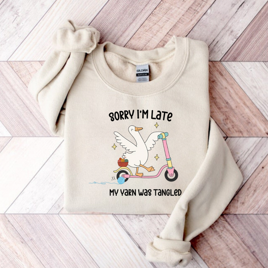 Funny Crochet Sweatshirt | Crocheter Gift Crewneck | Cozy Yarn Lover Sweatshirt