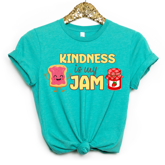 Kindness Is My Jam Teacher Shirt | Kindness Week School Staff Tee | Cute Inspirational Classroom Shirt | Teacher Gift