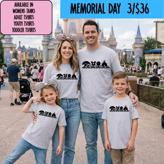 4 PARKS FAMILY GROUP SHIRTS -  MAGICAL MEMORIAL DAY EVENT