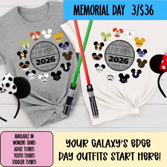 GALAXY GROUP SHIRTS -  MAGICAL MEMORIAL DAY EVENT