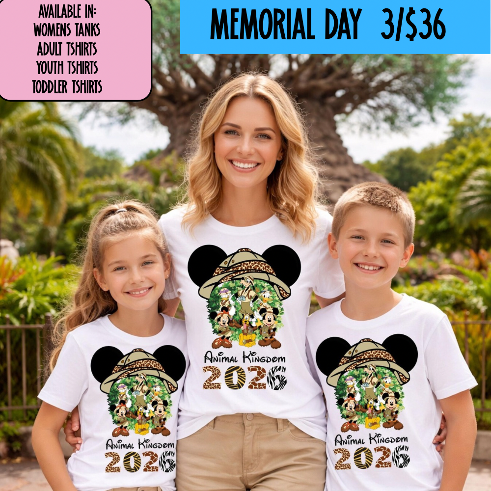 ANIMAL KINGDOM 2026 GROUP SHIRTS -  MAGICAL MEMORIAL DAY EVENT
