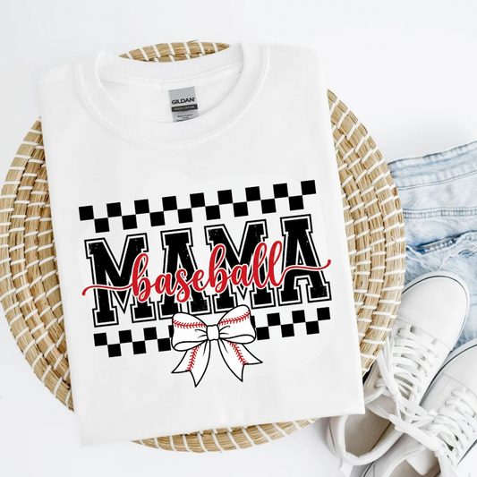 Baseball Mama Shirt for Women | Cute Baseball Mom Tee | Game Day Baseball Outfit | Baseball Mom Gift