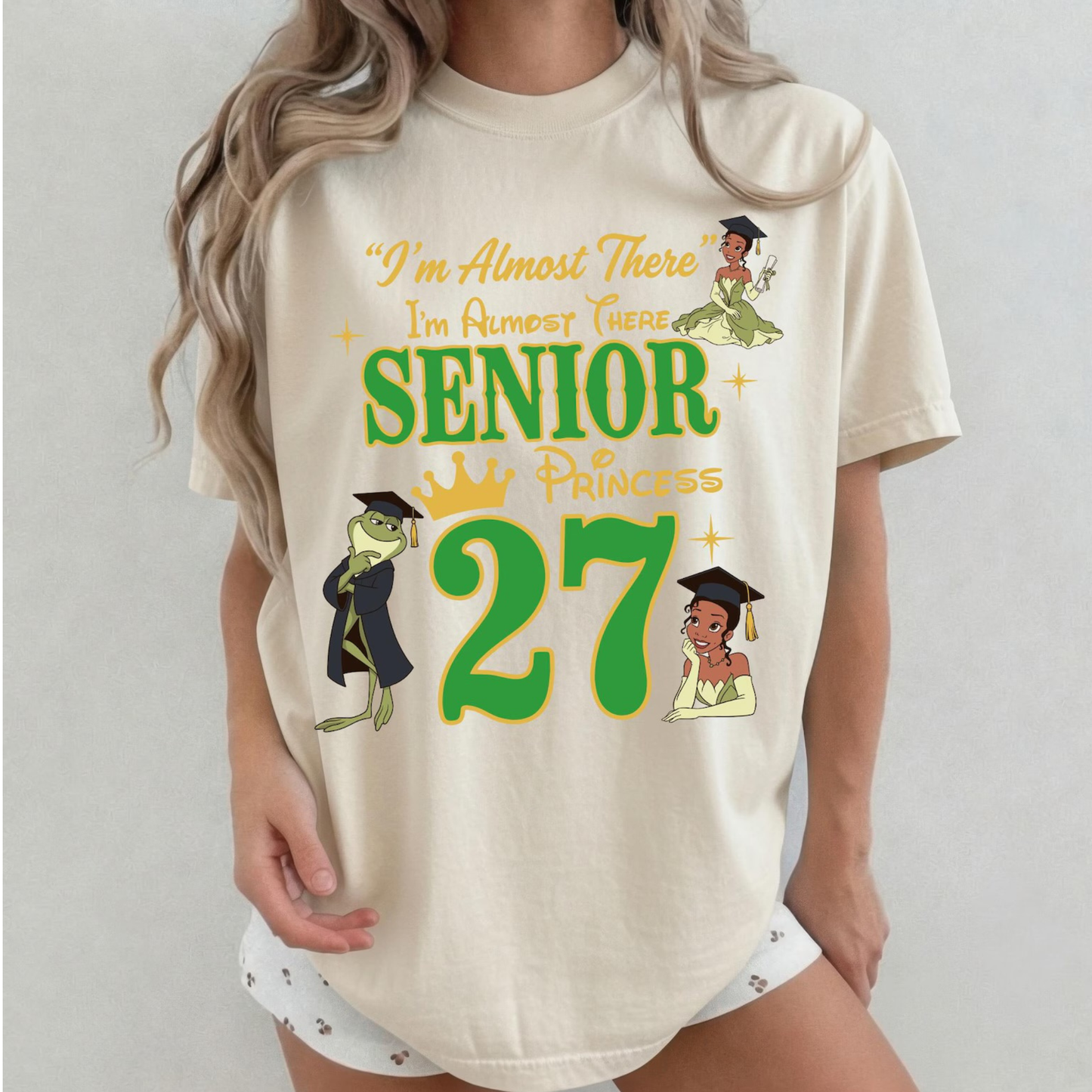 Senior 2027 Princess Tiana Shirt - Comfort Colors