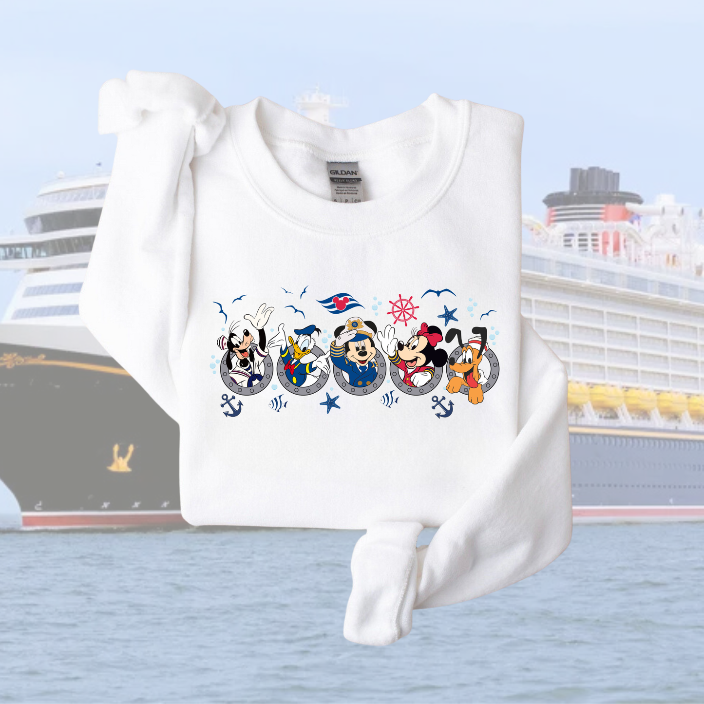 FAB 5 PORTHOLE CRUISE SWEATSHIRT - YOUTH & ADULTS