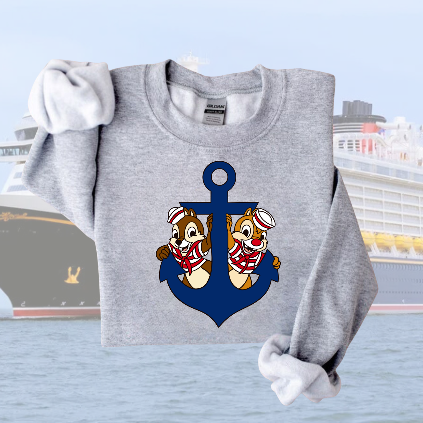Chipmunk Anchor CRUISE SWEATSHIRT - YOUTH & ADULTS