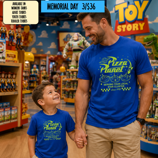 PIZZA PLANET SHIRT -  MAGICAL MEMORIAL DAY EVENT