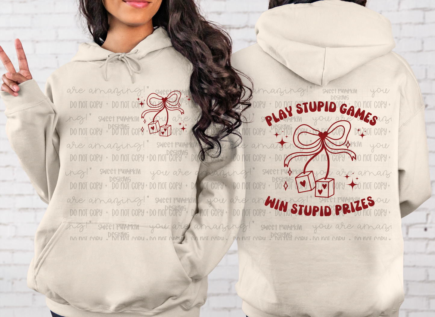 PLAY STUPID GAMES HOODIE
