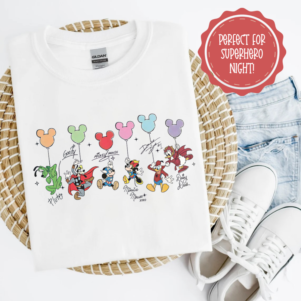 Superhero Balloons Cruise Shirt for Adults and Kids
