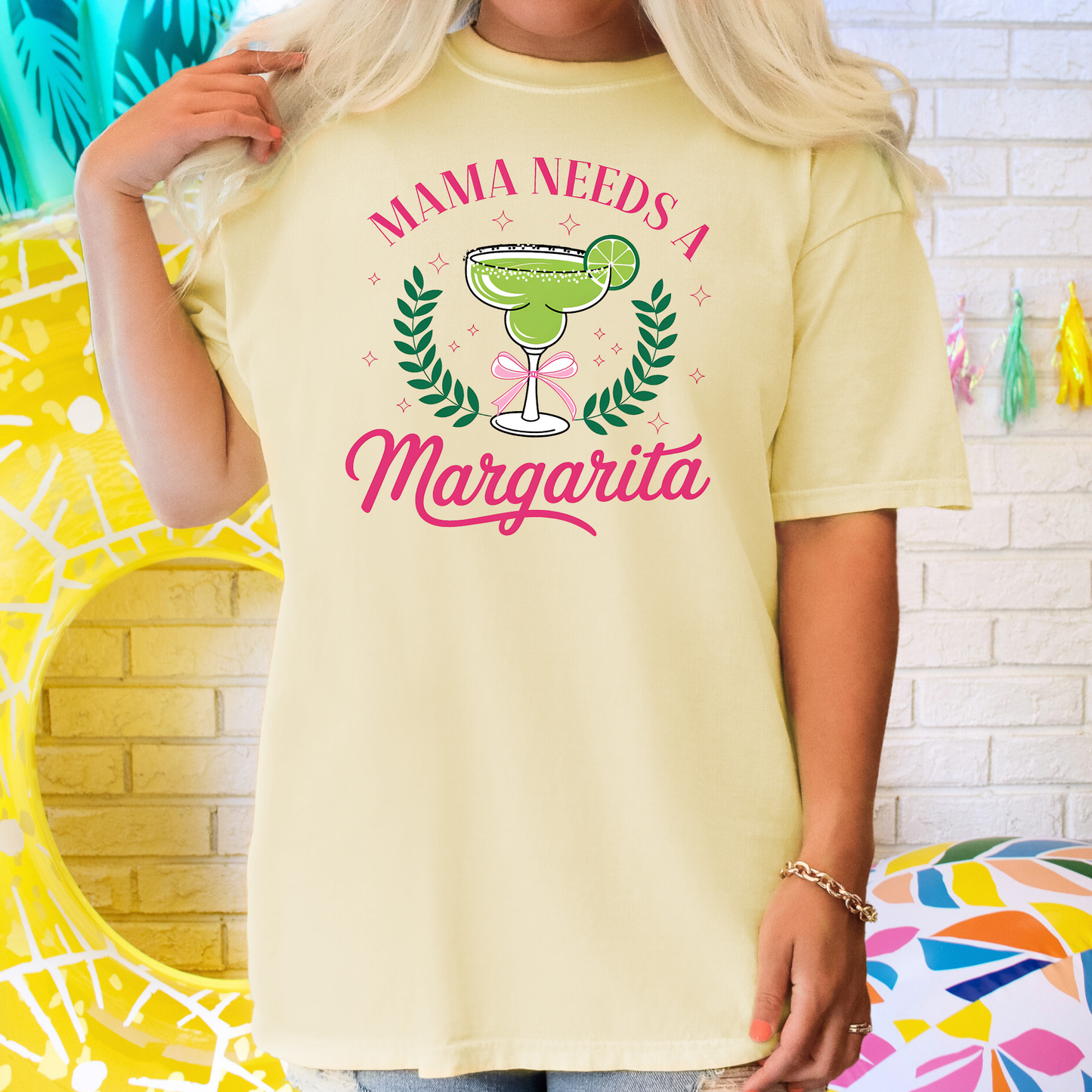 Mama Needs a Margarita Shirt for Moms | Cute Spring Break & Summer Vacation Tee