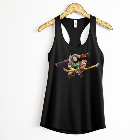 FLYING TOY FRIENDS Tank Top | Magical Park Day Racerback Tank for Women | Lightweight Next Level Tank