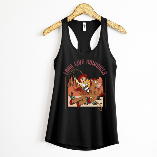 COWGIRLS TOY Tank Top | Magical Park Day Racerback Tank for Women | Lightweight Next Level Tank