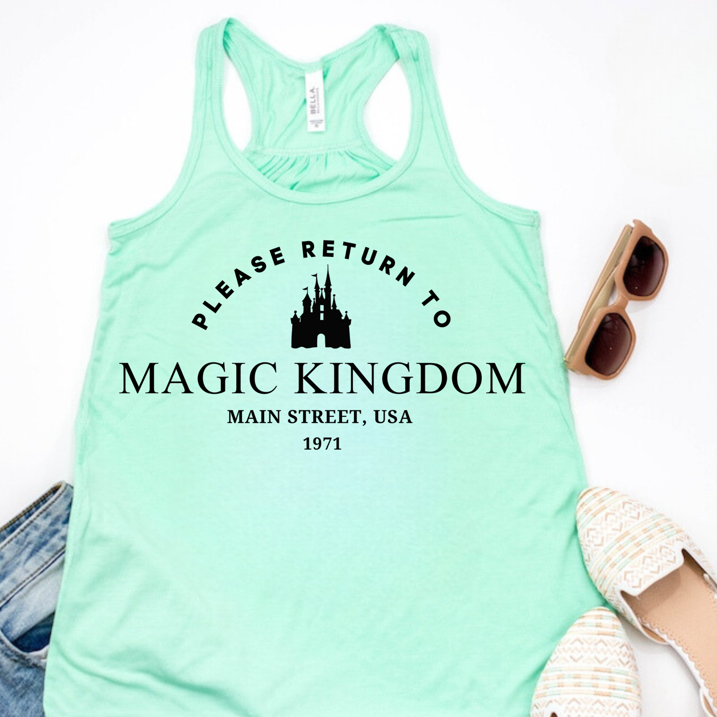 RETURN TO MK Racerback Tank for Women – Lightweight Vacation Graphic Tank