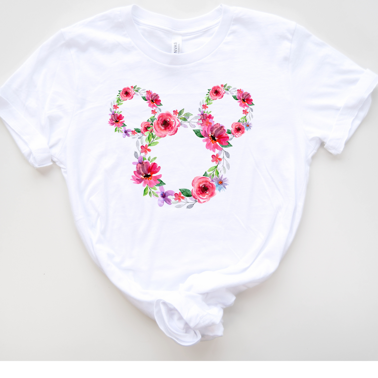 Floral Mouse Shirt or Tank