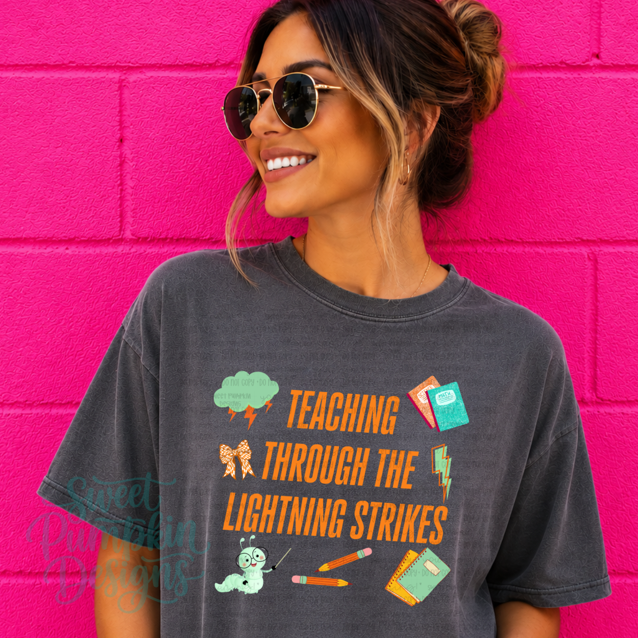 TEACHING THROUGH THE LIGHTNING STRIKES – Comfort Colors Tee