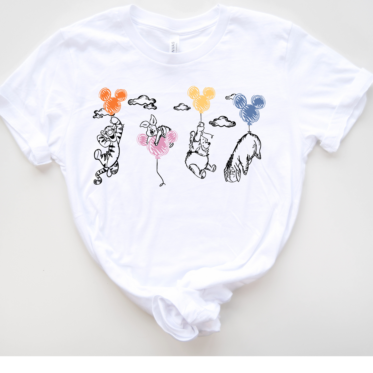 Bear and Friends Balloon Shirt or Tank