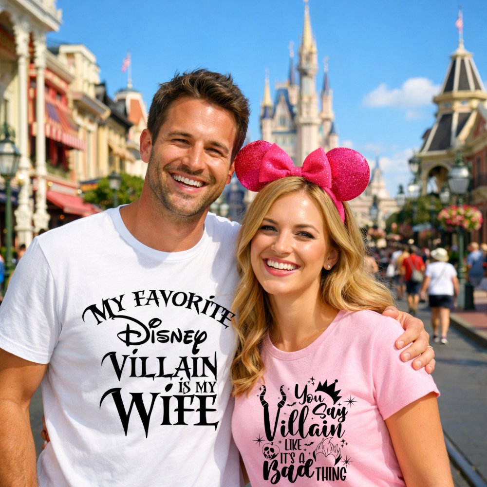 Funny Villain Couple Shirts - COMFORT COLORS SHIRT