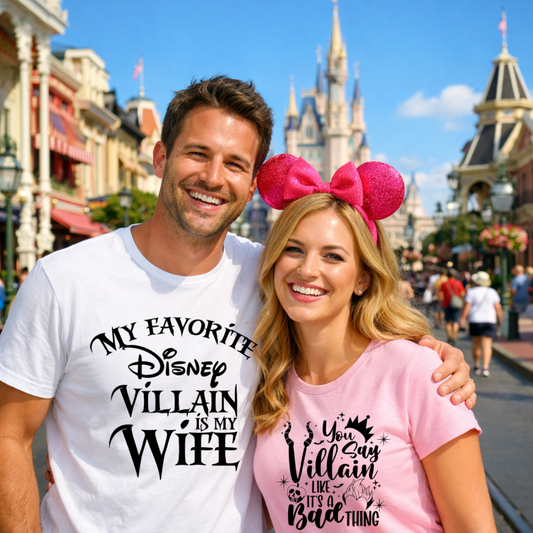 Funny Villain Couple Shirts - COMFORT COLORS SHIRT
