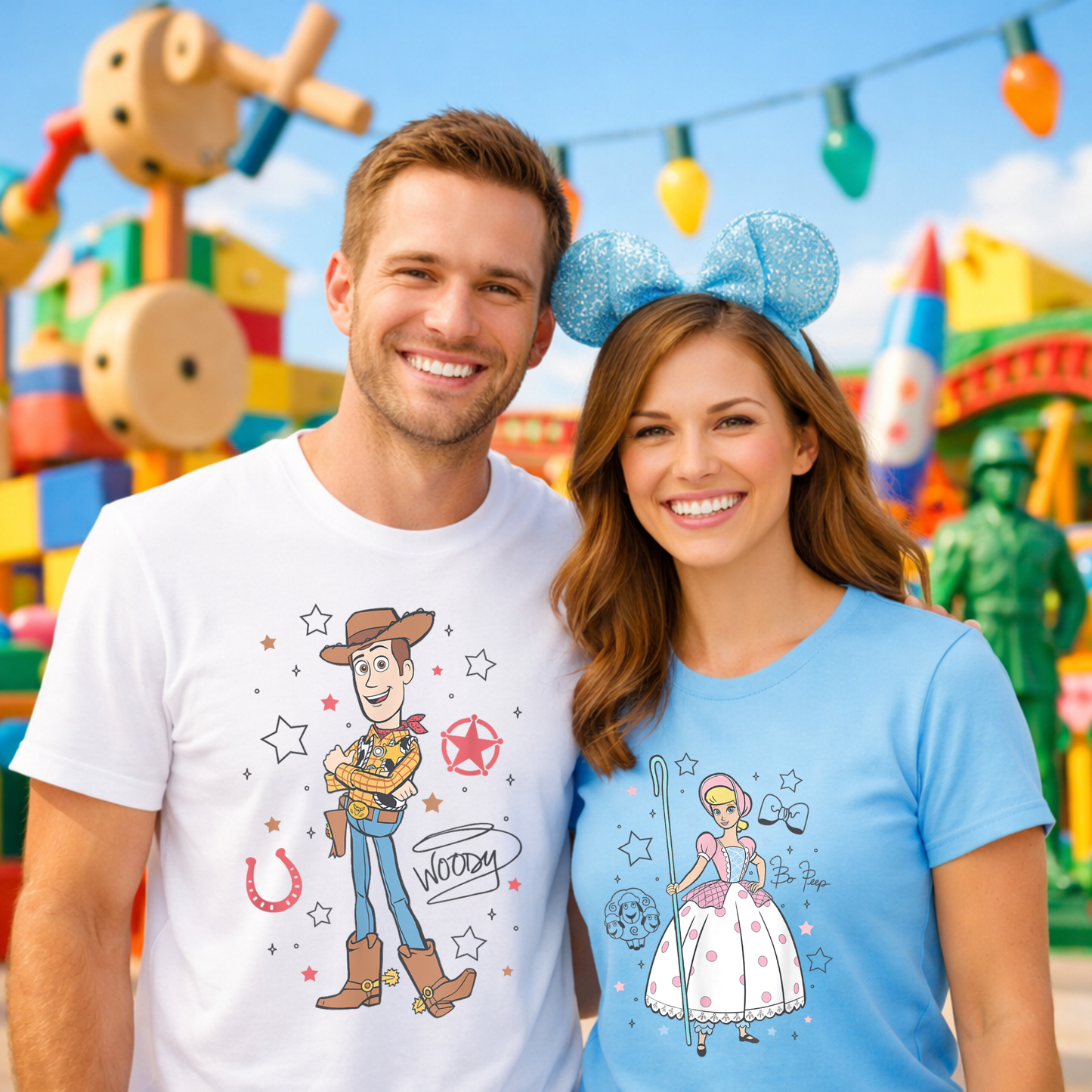 Toy Couple Shirts - Bella Canvas