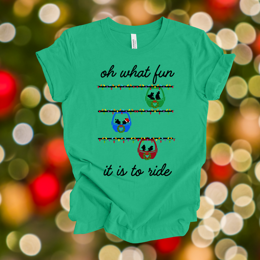 Oh What Fun Sky liner Shirt for Kids and Adults
