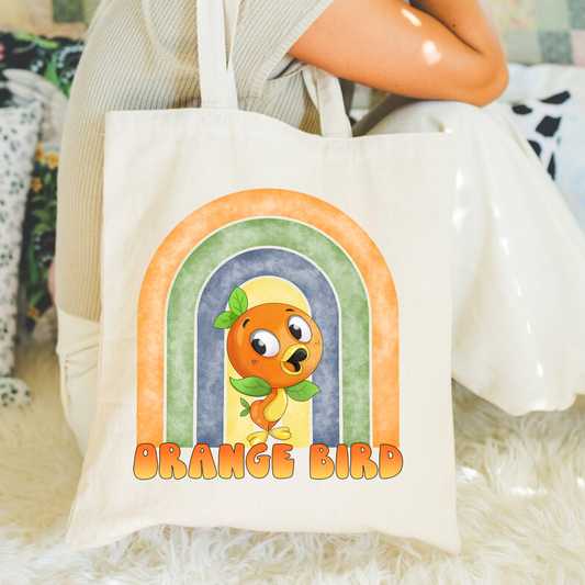 Orange Bird Spring TOTE BAG