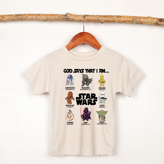 God Says I Am… Star Galaxy Shirt for Kids