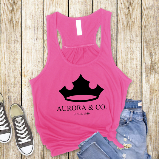AURORA & CO Tank Top | Magical Park Day Racerback Tank for Women | Lightweight Next Level Tank