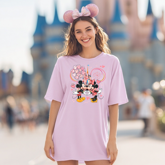 Valentine Mouse Couple Comfort Colors Shirt | Cute Valentine Tee