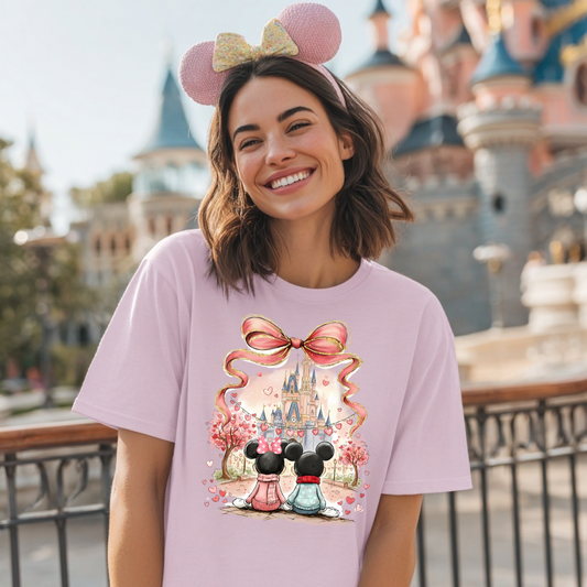 Valentine Mouse Couple Comfort Colors Shirt | Cute Valentine Tee