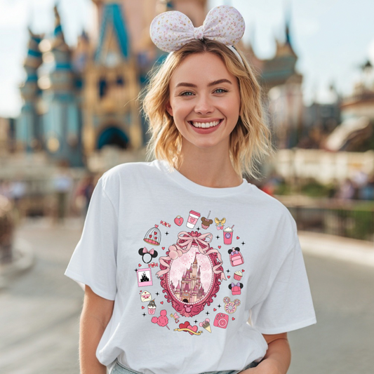 Valentine Castle Shirt | Heart Bow Castle Tee