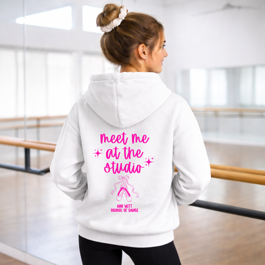 Personalized dancer hoodie for recital season and competitions, custom studio sweatshirt for dance team and dance girls