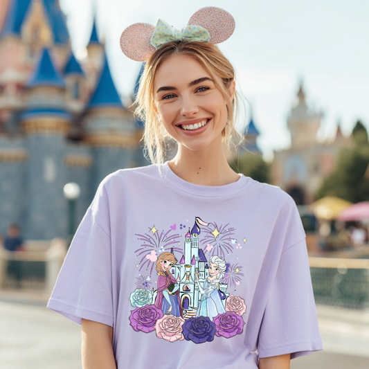 Frozen Sisters Shirt | Winter Sister Graphic Tee | Snowflake Princess Aesthetic Top
