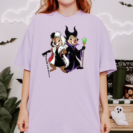 HALLOWEEN VILLAIN CHIP & DALE - COMFORT COLORS
