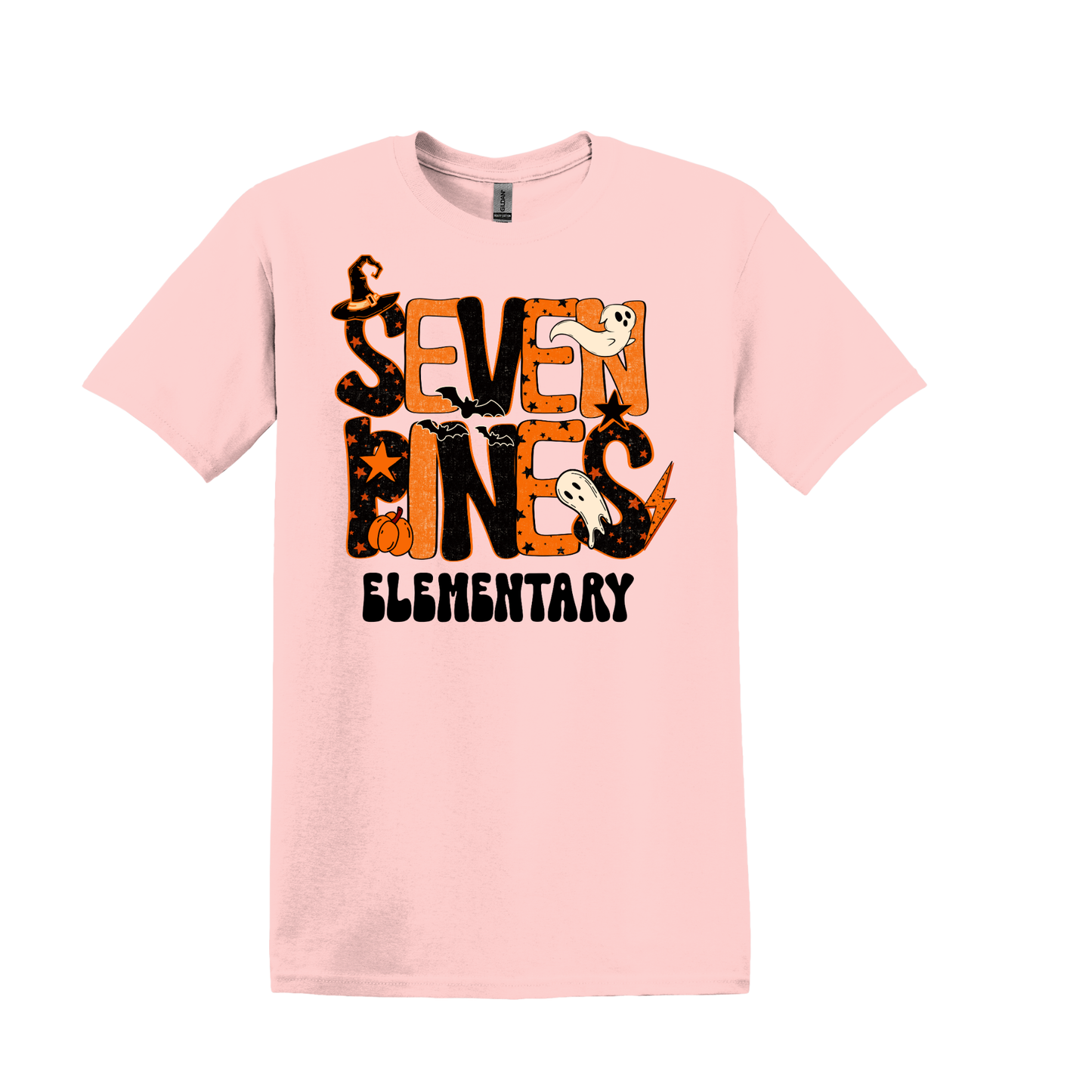 Seven Pines Elementary School Shirt Design 20 - Halloween