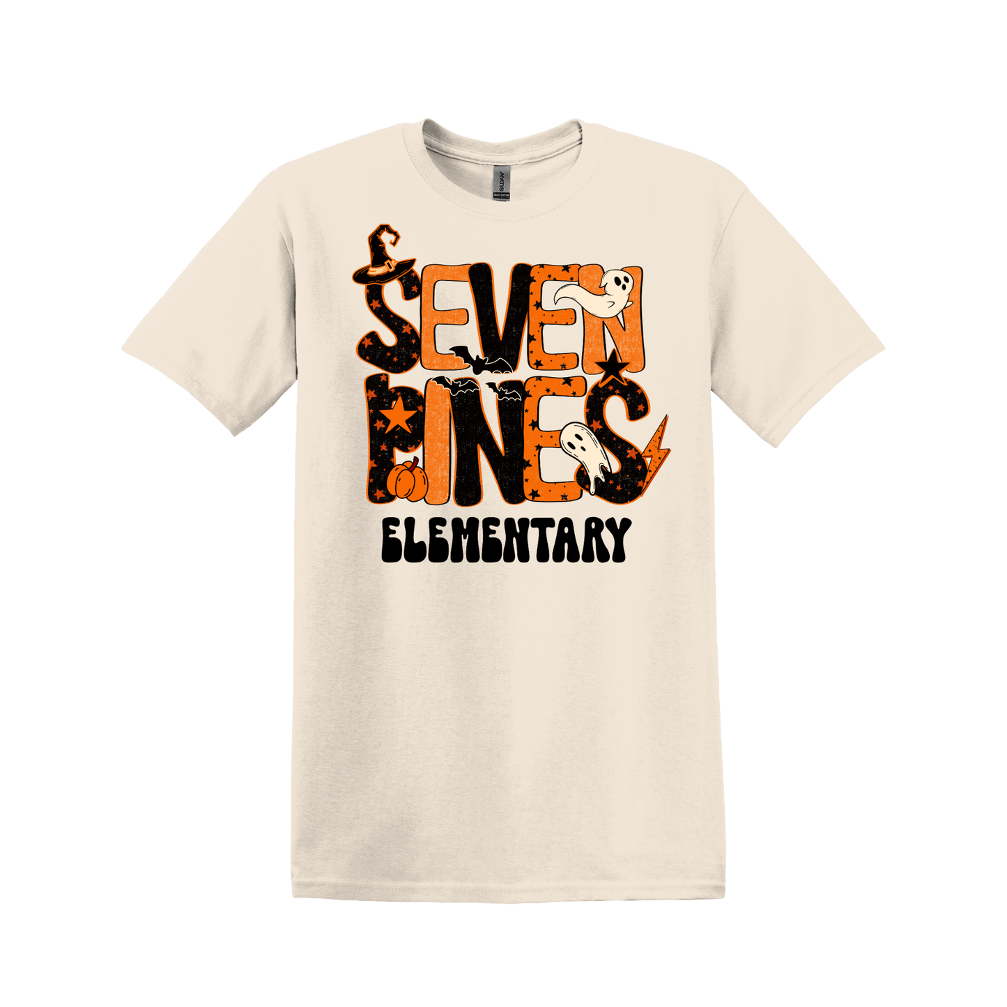 Seven Pines Elementary School Shirt Design 20 - Halloween