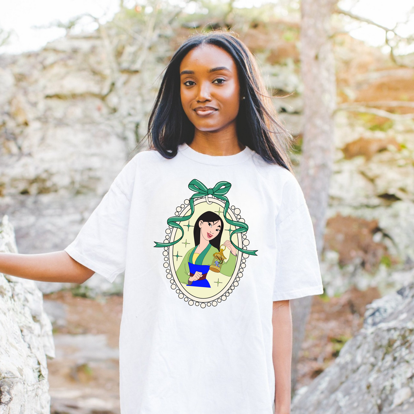 Princess M Coquette Mirror Bow Shirt