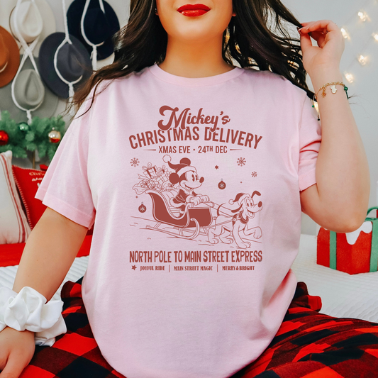 MICKEY’S CHRISTMAS DELIVERY SERVICE Magical Christmas Party Shirt | Comfort Colors Holiday Tee | Theme Park Christmas Shirt (Copy)