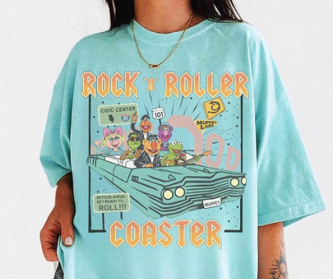 ROCK ROLLER COASTER TANK OR TEE - COMFORT COLORS - MAGICAL PARK DAY VACATION TOP