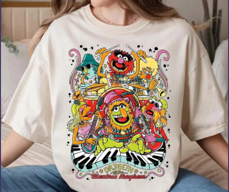 ELECTRIC MAYHEM TANK OR TEE - COMFORT COLORS - MAGICAL PARK DAY VACATION TOP