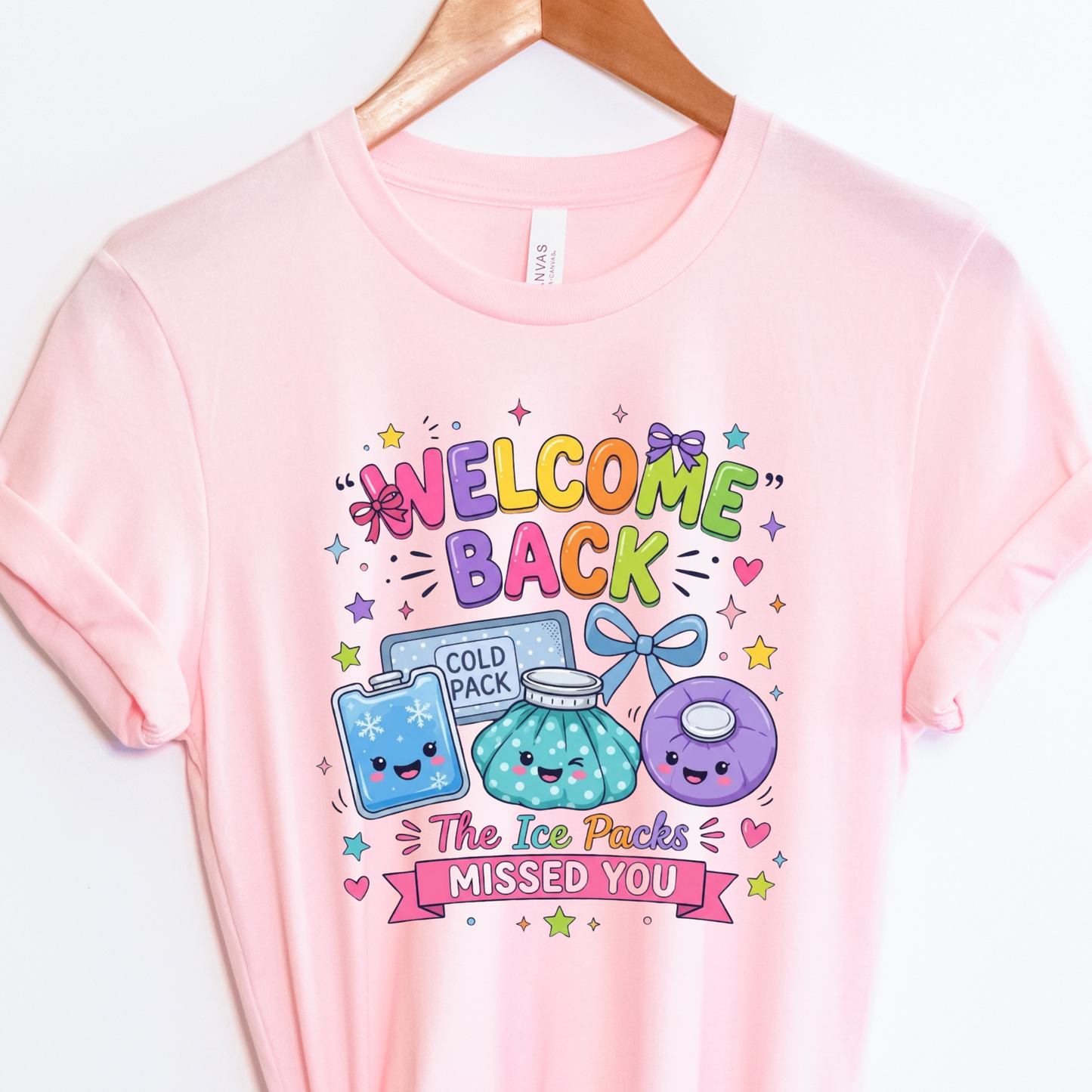 Funny School Nurse Ice Pack T-Shirt | Bella Canvas School Nurse Tee | Nurse Office Humor Shirt