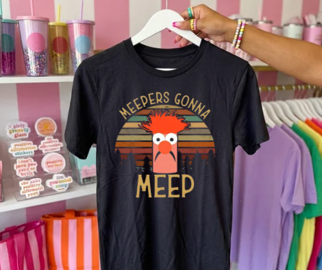 MEEP TANK OR TEE - COMFORT COLORS - MAGICAL PARK DAY VACATION TOP