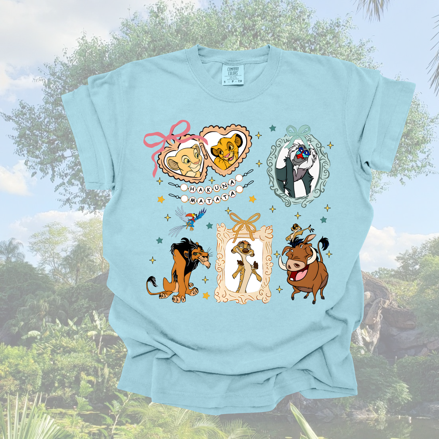 Lion Safari Girly Shirt - Comfort Colors